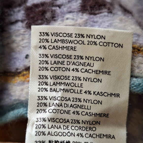 Free People Mixed Print Pieced Ready Set Go Colorful Women's Sweater Cardigan - Picture 7 of 11